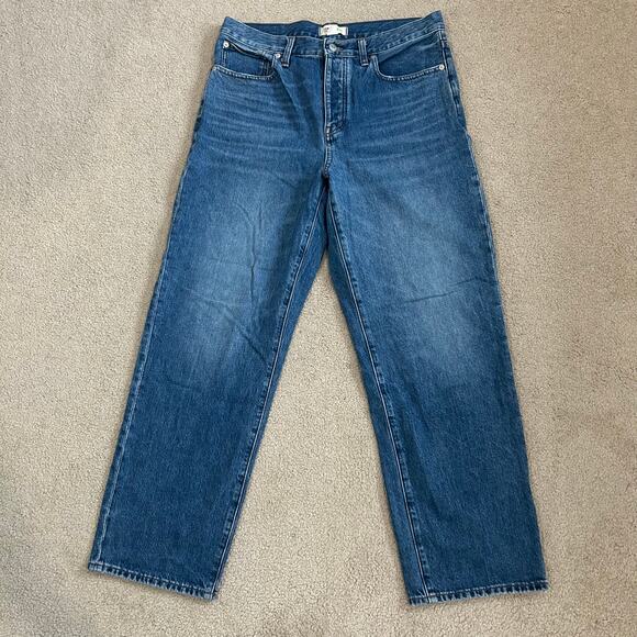 Madewell Low Slung Straight Jeans High Waist Relaxed Slouchy Womens Size 29 - Picture 3 of 10